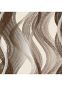 Forbyt Závěs dekorační nebo látka, New York Vlny, hnědý, 150 cm