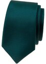 Avantgard Smaragdově zelená matnější luxusní pánská slim kravata