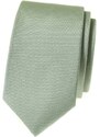 Avantgard Světle zelená luxusní pánská slim kravata s jemnými tečkami