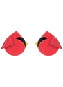 BeWooden Dřevěné náušnice Red Cutebird Earrings