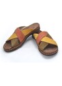 Komfortní kožené pantofle Obuv Zóna 3861 45330 zelená