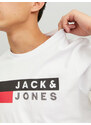 Jack and Jones Tričko Corp Logo Standard Fit Bílé M