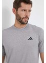 Tréninkové tričko adidas Performance Train Essentials Comfort šedá barva, IC7424