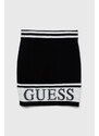 Dětská sukně Guess černá barva, mini