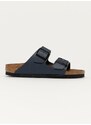 Kožené pantofle Birkenstock dámské, tmavomodrá barva, 51153-Blau