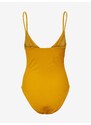 Žluté dámské jednodílné plavky Pieces Bib - Dámské