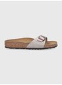 Kožené pantofle Birkenstock Madrid dámské, zlatá barva, 1020632.Taupe-Taupe