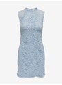 Světle modré dámské krajkové pouzdrové šaty ONLY Arzina - Dámské