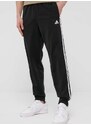 Kalhoty adidas pánské, černá barva, s aplikací, H46105