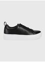 Kožené sneakers boty Vagabond Shoemakers Zoe Platform černá barva