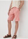 Šortky s příměsí lnu Pepe Jeans Arkin Short Linen růžová barva