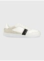 Sneakers boty Calvin Klein LOW TOP LACE UP MIX bílá barva, HM0HM00491