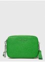 Kožená kabelka MICHAEL Michael Kors zelená barva