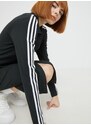 Šaty adidas Originals černá barva, midi