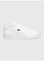 Kožené sneakers boty Lacoste bílá barva