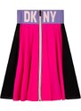 Dětská sukně Dkny růžová barva, mini, áčková