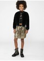 Dětská sukně Michael Kors zlatá barva, mini, áčková