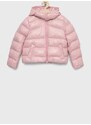 Dětská bunda EA7 Emporio Armani růžová barva
