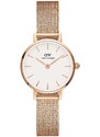 Hodinky Daniel Wellington Petite 24 Pressed růžová barva