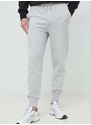 Bavlněné tepláky Calvin Klein Jeans šedá barva