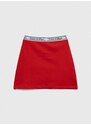 Dětská sukně Tommy Hilfiger červená barva, mini