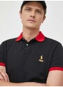 Bavlněné polo tričko Polo Ralph Lauren černá barva