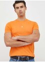 Bavlněné tričko Polo Ralph Lauren oranžová barva