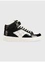 Kožené sneakers boty Karl Lagerfeld KUPSOLE III černá barva, KL61056