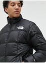 Péřová bunda The North Face LHOTSE JACKET pánská, černá barva, zimní, NF0A3Y23YA71