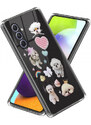 Pouzdro MFashion Samsung Galaxy A14 - průhledné - Psi