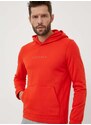 Tepláková mikina Calvin Klein Performance Essentials oranžová barva, s kapucí