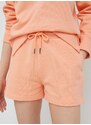 Bavlněné šortky Pepe Jeans Whitney oranžová barva, hladké, high waist