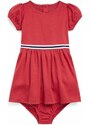 Kojenecká sukýnka Polo Ralph Lauren červená barva, mini, áčková