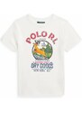 Dětské tričko Polo Ralph Lauren béžová barva, s potiskem