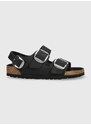 Kožené sandály Birkenstock Milano dámské, černá barva, 1024953-Black