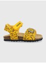 Dětské sandály Geox žlutá barva