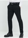 Kalhoty Dickies pánské, černá barva, přiléhavé, DK0A4XK8BLK1-BLACK