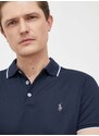 Polo tričko Polo Ralph Lauren tmavomodrá barva, s aplikací