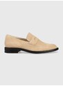 Semišové mokasíny Vagabond Shoemakers Frances 2.0 dámské, béžová barva, na plochém podpatku, 5406.140.11