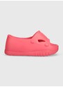 Pantofle Tommy Jeans FREEDOM FLATF POOL dámské, růžová barva, na klínku, EN0EN02145