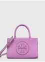 Kabelka Tory Burch Ella Bio Mini Tote- Bright Amethyst fialová barva