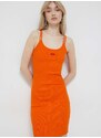 Šaty HUGO oranžová barva, mini