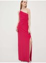 Šaty Lauren Ralph Lauren růžová barva, maxi