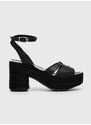 Kožené sandály Pepe Jeans TAFFY černá barva, PLS90602