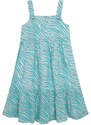 Dětské bavlněné šaty Michael Kors tyrkysová barva, mini, oversize