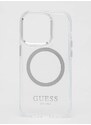 Obal na telefon Guess iPhone 14 Pro 6,1" stříbrná barva