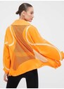 Větrovka adidas by Stella McCartney TruePace oranžová barva, přechodná, oversize