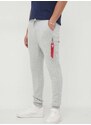 Tepláky Alpha Industries NASA Cargo Sweat Jogger šedá barva, 118369.17