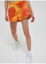 Kraťasy adidas Originals dámské, oranžová barva, vzorované, high waist
