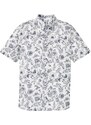 bonprix Košile z lehkého letního materiálu, krátký rukáv Bílá